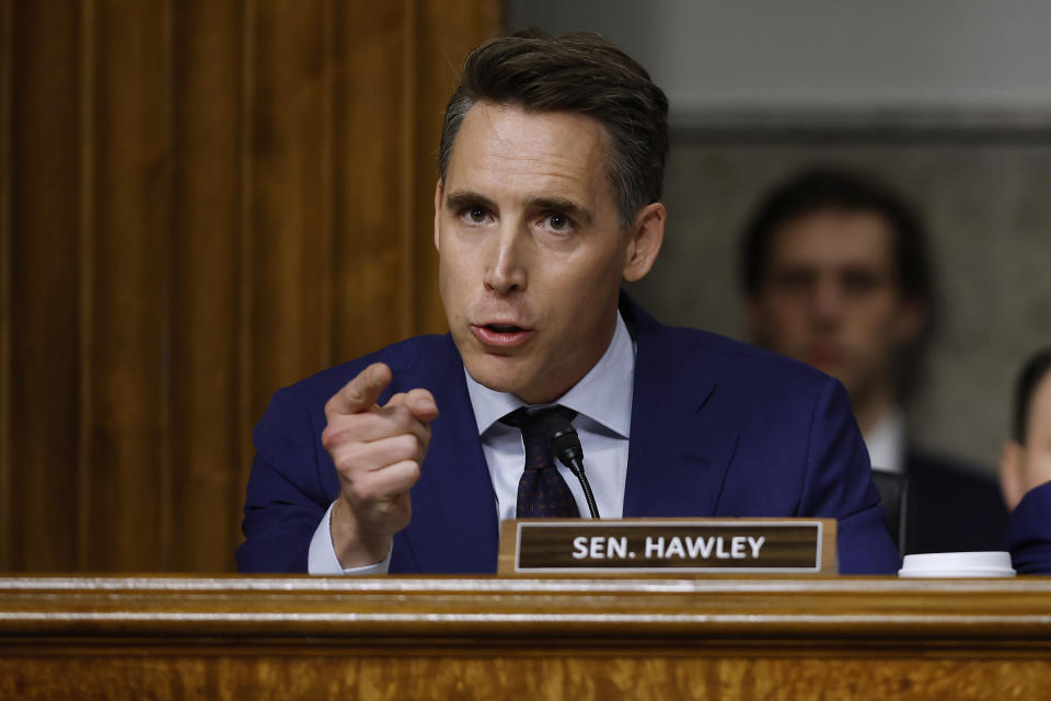 Republican Senator Josh Hawley of Missouri 