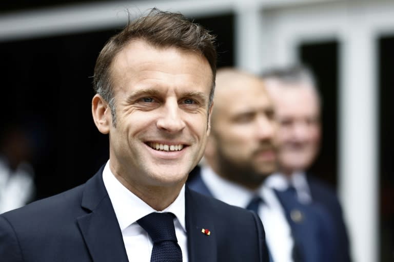 Le président français Emmanuel Macron, le 7 juillet 2024 au Touquet (MOHAMMED BADRA)