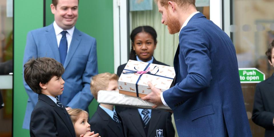 See Every Adorable Photo from Prince Harry's Visit with School Children