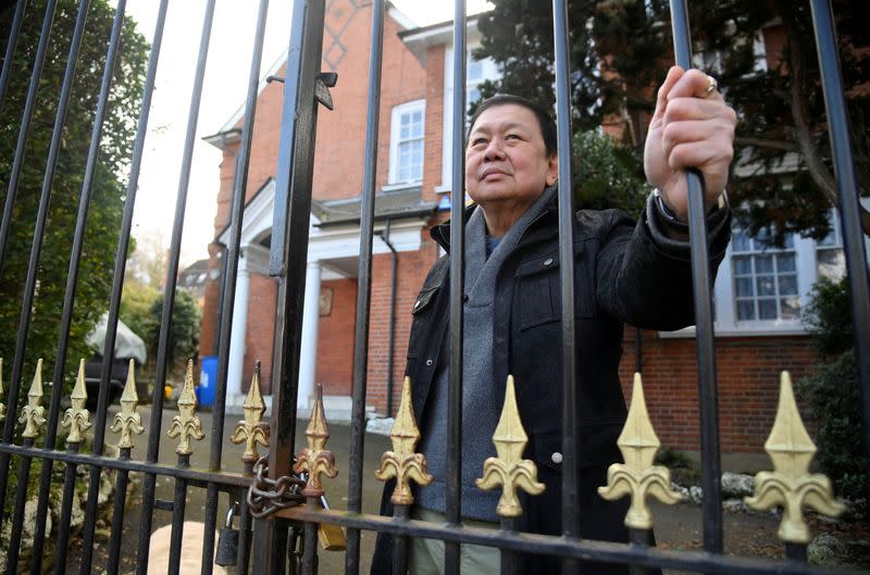 FILE PHOTO: Ex-ambassador of Myanmar to UK Kyaw Zwar Minn remains in diplomatic residence in London
