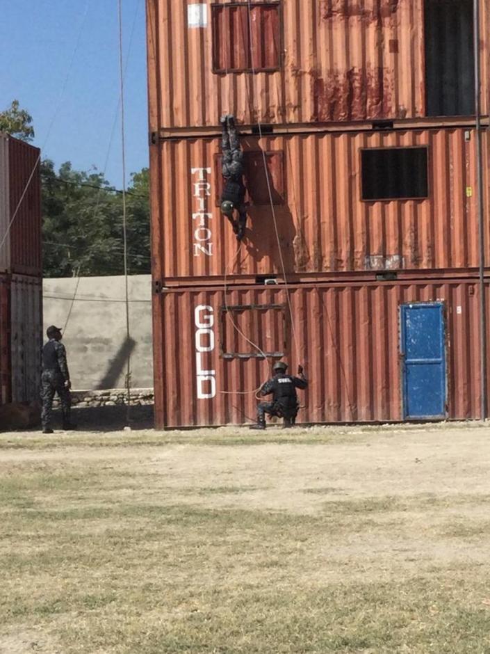 The United States is helping the Haiti National Police train new SWAT officers in the country. The group recently showed off their skills for the head of the Bureau of International Narcotics and Law Enforcement Affairs, Todd Robinson, during a January 2023 visit to Port-au-Prince, Haiti.