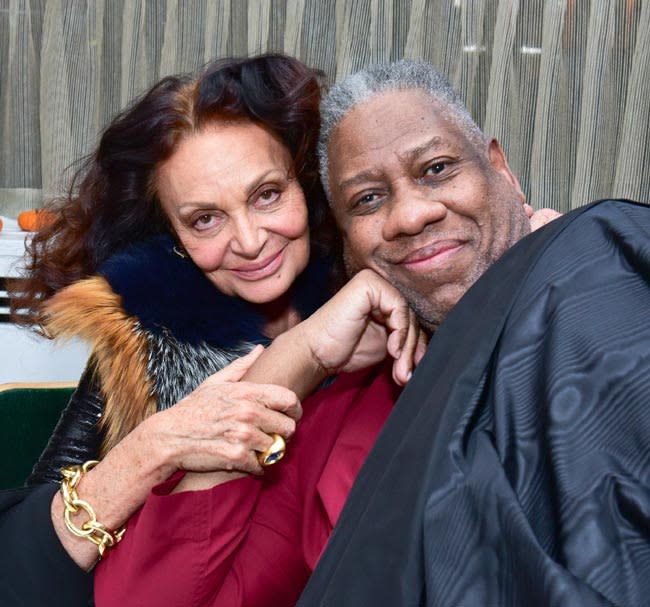 Diane von Furstenberg y André Leon Talley