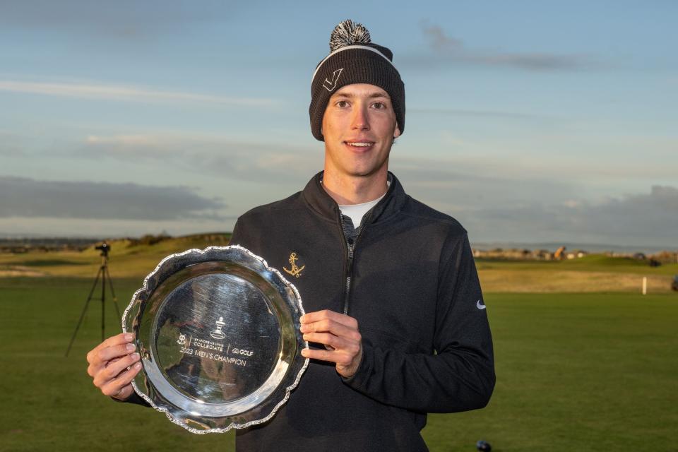 Jackson Van Paris, de Vanderbilt, ganó el martes la primera edición del St. Andrews Links Collegiate. (Foto: Kevin Kirk)