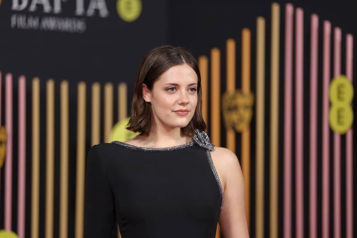 Meg Bellamy attends the 2024 BAFTAs (Vianney Le Caer/Invision/AP)