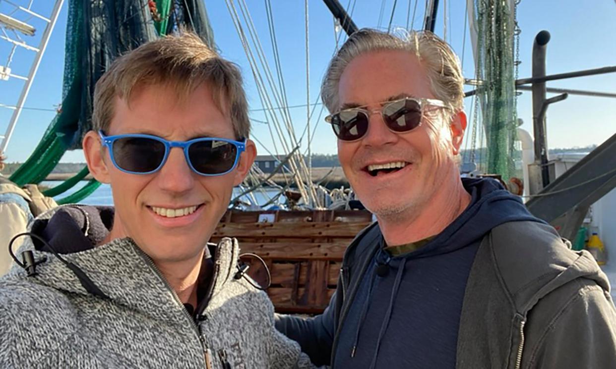 <span>Something fishy … Joshua Davis, left, and Kyle MacLachlan, who says: ‘The shrimp trade is a tough business and at that time it was in a depression.’</span><span>Photograph: PR</span>