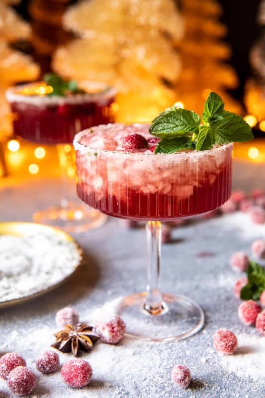 <p>Half Baked Harvest</p><p>A little sweet and a little spicy, this drink will hit all the right festive notes.</p><p><strong>Get the recipe: <a href="https://www.halfbakedharvest.com/holiday-storm-cocktail/" rel="nofollow noopener" target="_blank" data-ylk="slk:Spicy Sweet Holiday Storm Cocktail;elm:context_link;itc:0;sec:content-canvas" class="link rapid-noclick-resp">Spicy Sweet Holiday Storm Cocktail</a></strong></p>