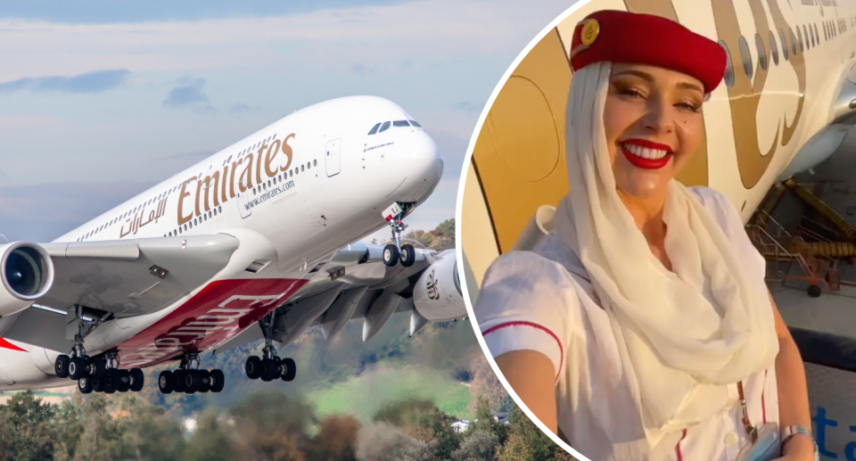 Emirates flight attendant