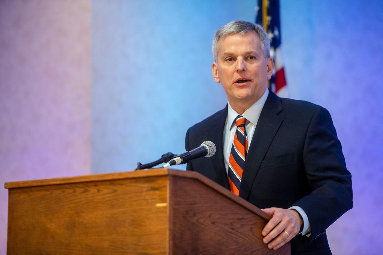 North Carolina Attorney General Josh Stein speaks at the MLK, Jr. Prayer Breakfast, January 13, 2024.