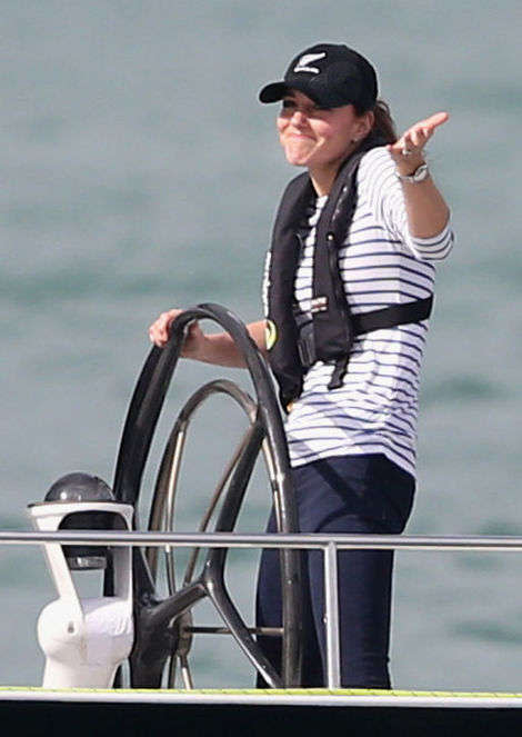 Kate Middleton da un paseo en velero