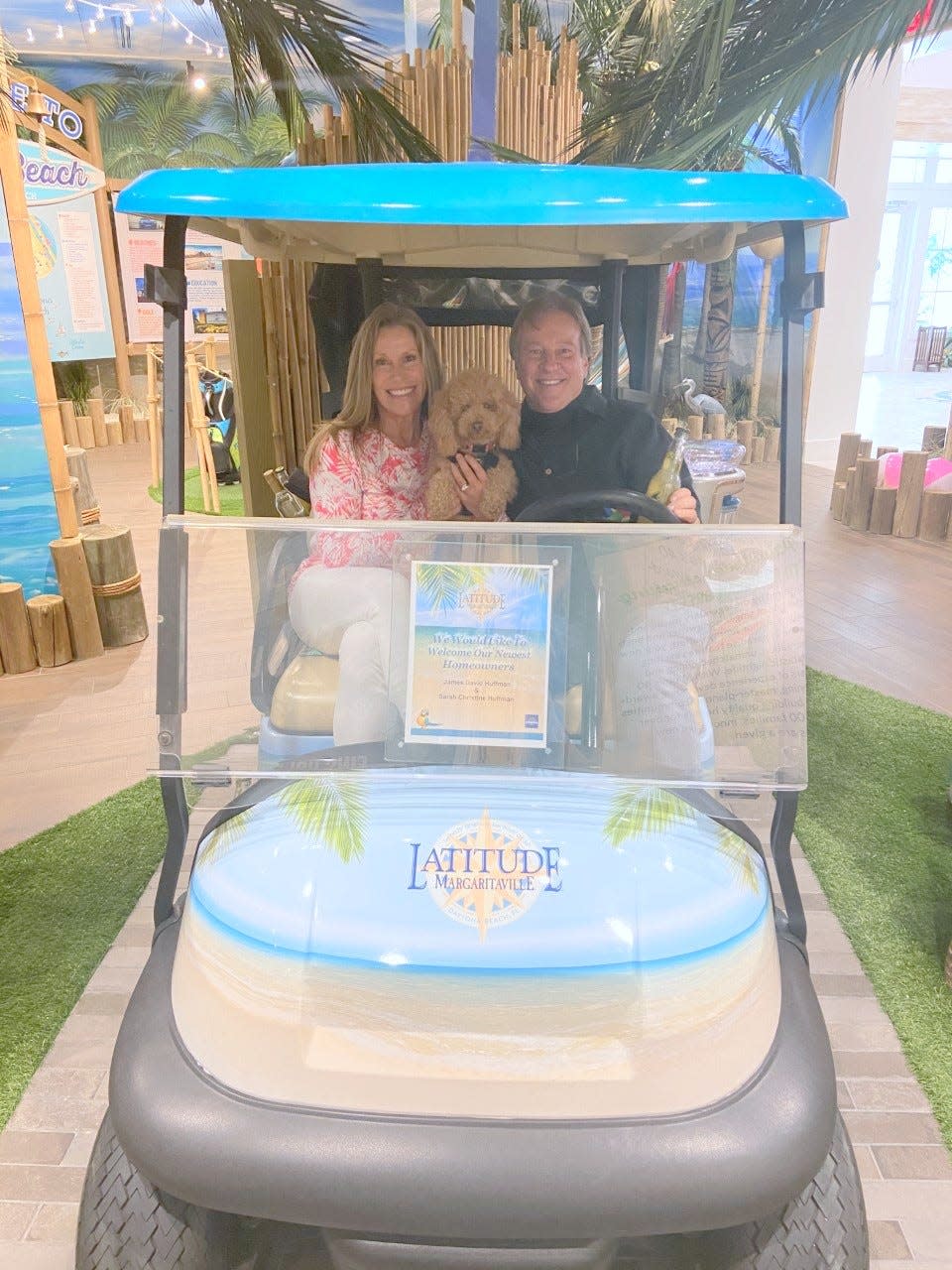 Keith and Cindy Hardin of Colorado Springs celebrate the purchase of their new home at Daytona Beach's Latitude Margaritaville 55-and-older community in May 2021. Such communities have enhanced the area's appeal to retirees. Daytona Beach was listed at No. 7 in U.S. News & World Report's 2022-23 ranking of Best Places to Retire.