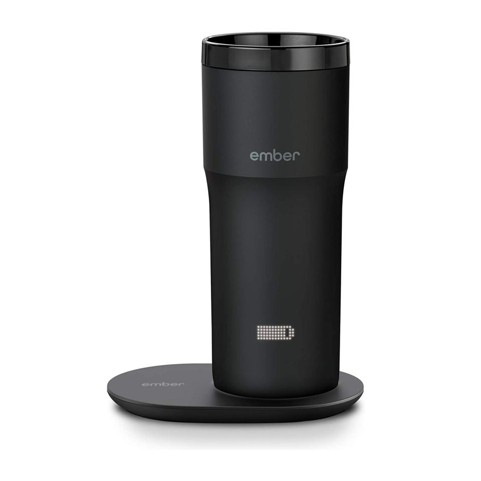 Ember Temperature Control Travel Mug 2, 12 oz, Black, 3-hr Battery Life - App Controlled Heated Coffee Travel Mug - Improved Design