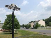 This Wednesday, July 21, 2021 photo shows a street sign in Round Hill, Va. The street is named for Confederate Gen. Jubal Early. The names of Confederate leaders are being stripped from schools and major highways throughout Virginia. But when it comes to the many side streets in the state that carry Confederate names, it's a different story. (AP Photo/Matthew Barakat)