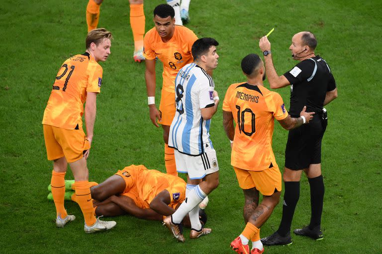 Marcos Acuña fue amonestado por segunda vez en el Mundial y no podrá jugar las semifinales