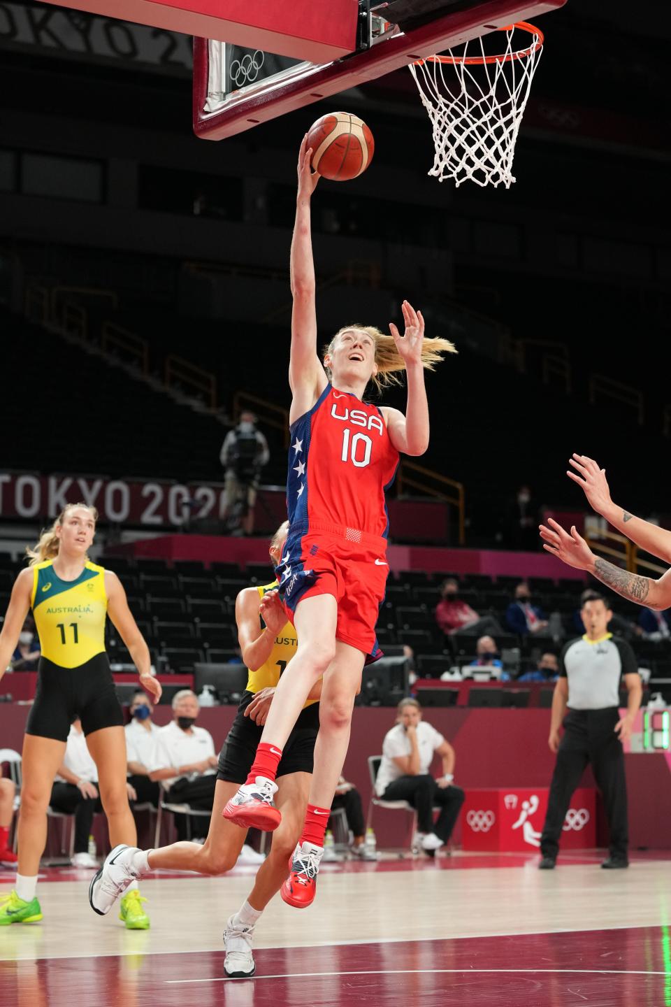 Breanna Stewart scored a game-high 23 points in 23 minutes vs. Australia on Wednesday.