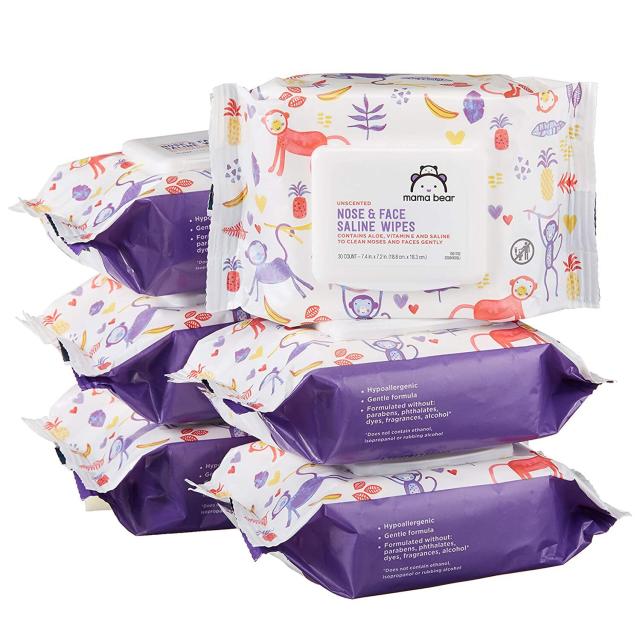  Baby Wipes, Momcozy Saline Nose and Face Baby Wipes