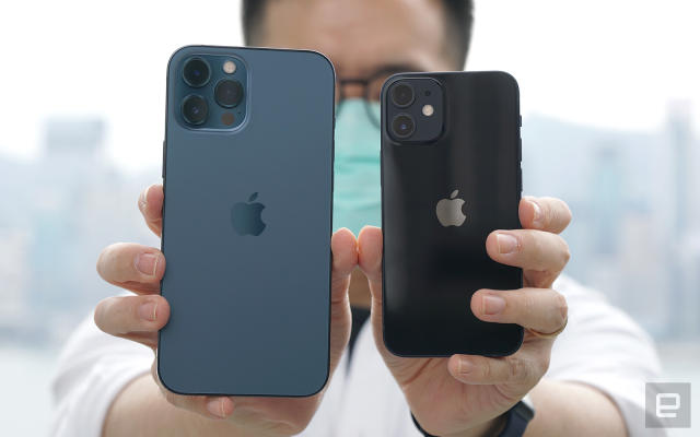 最大與最小：iPhone 12 Pro Max 和iPhone 12 Mini 動手玩