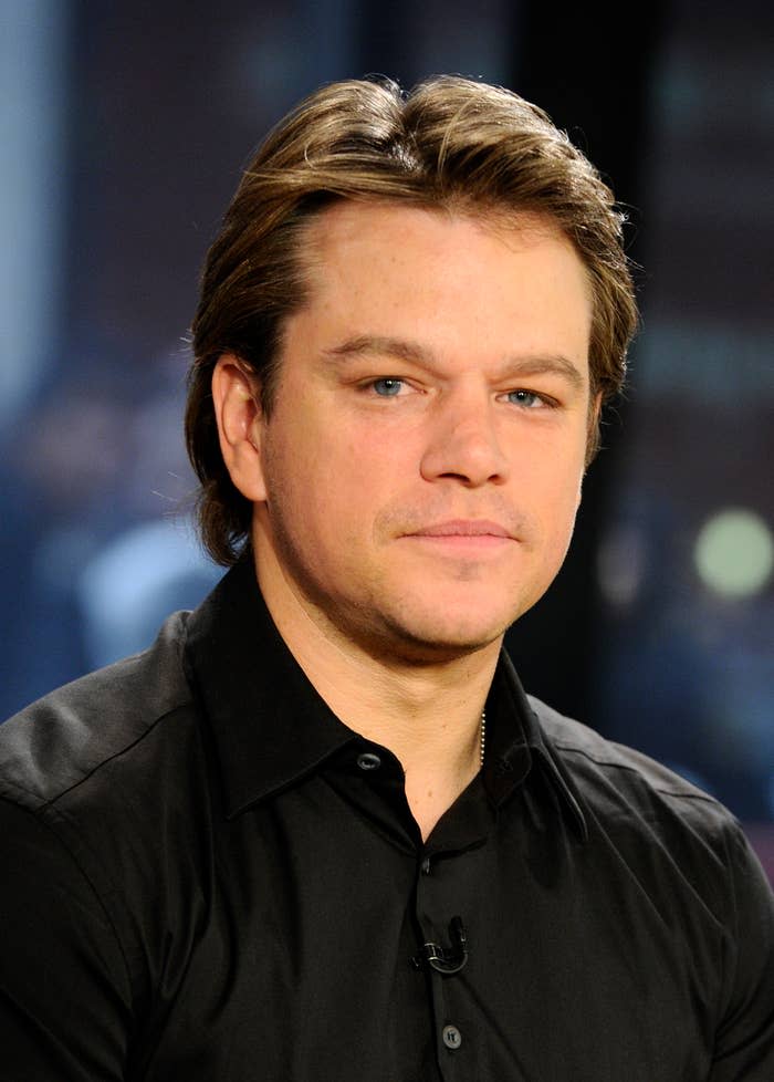 Closeup of Matt Damon