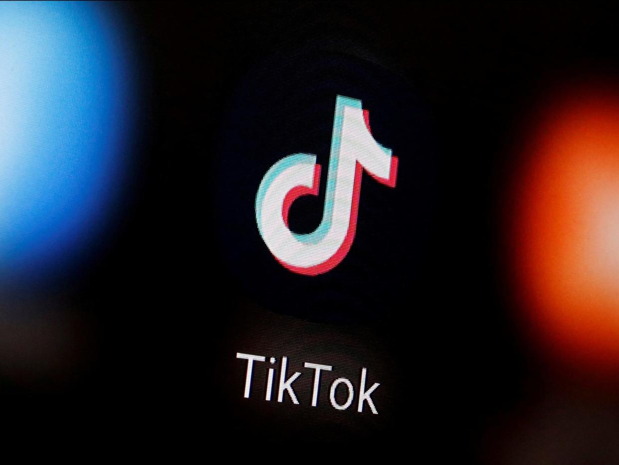 FILE PHOTO: A TikTok logo is displayed on a smartphone in this illustration taken January 6, 2020. REUTERS/Dado Ruvic/Illustration/File Photo