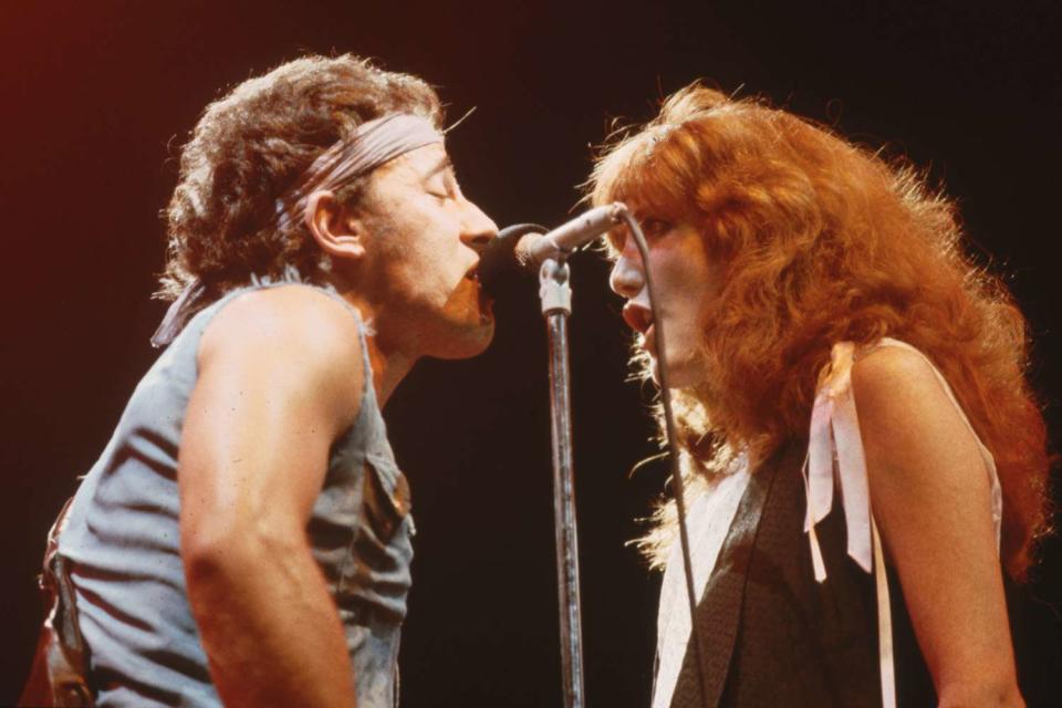 <p>Lynn Goldsmith/Corbis/VCG via Getty</p> Bruce Springsteen and Patti Scialfa