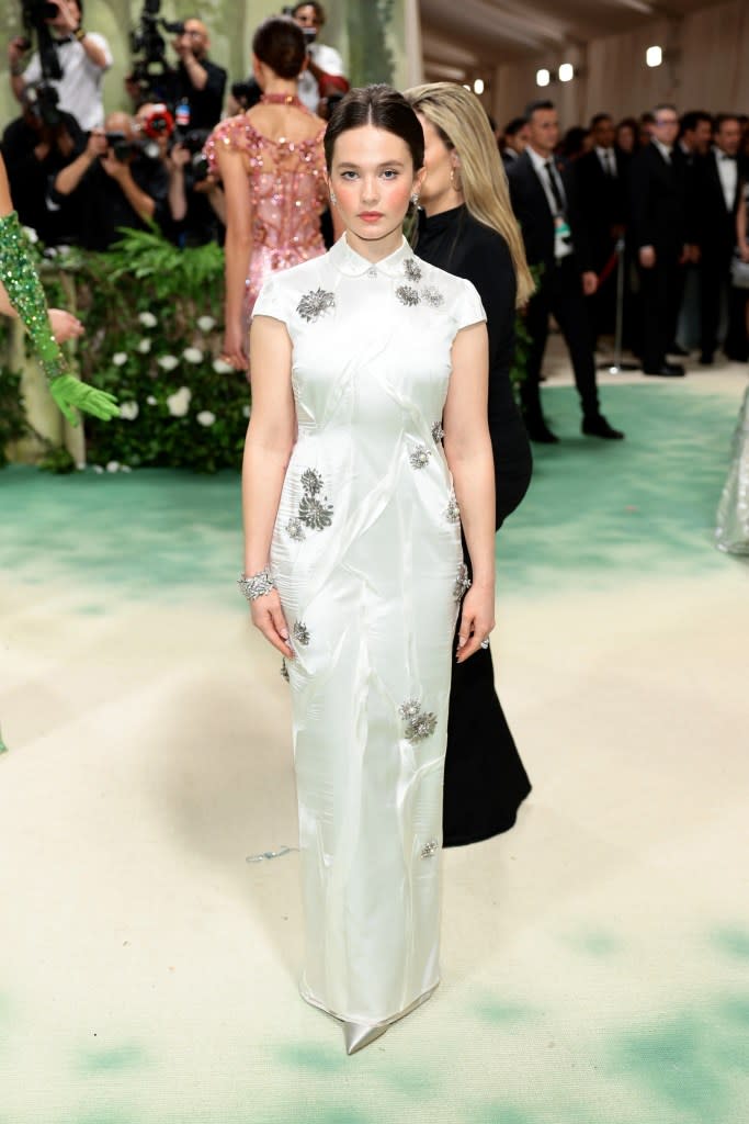 Cailee Spaeny attends The 2024 Met Gala Celebrating "Sleeping Beauties: Reawakening Fashion" at The Metropolitan Museum of Art on May 06, 2024 in New York City.