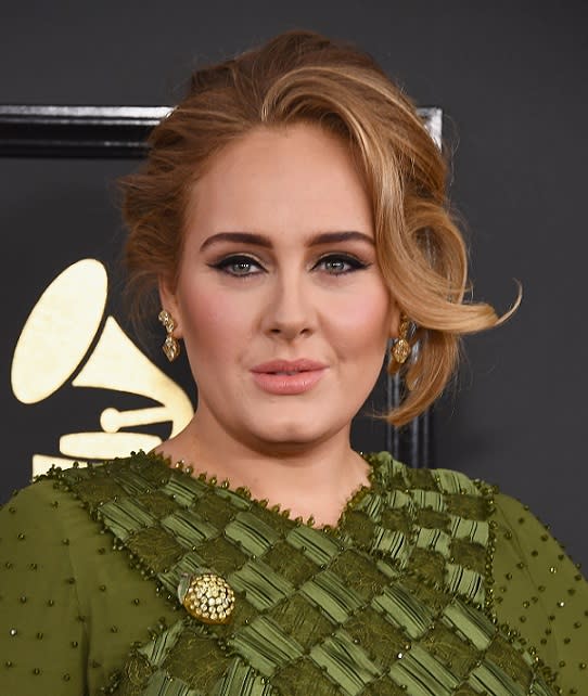 Adele at the 59th Grammy Awards