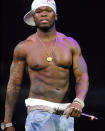 <p>Fiddy's hat undies match his real undies. At least he's co-ordinated his outfit!</p>