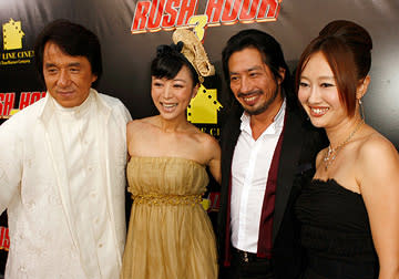 Jackie Chan , Zhang Jingchu , Hiroyuki Sanada and Youki Kudoh at the Hollywood premiere of New Line Cinema's Rush Hour 3