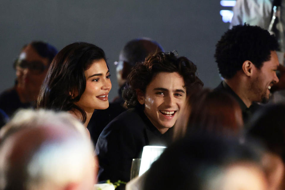Kylie Jenner and Timothée Chalamet  (Dimitrios Kambouris / Getty Images)