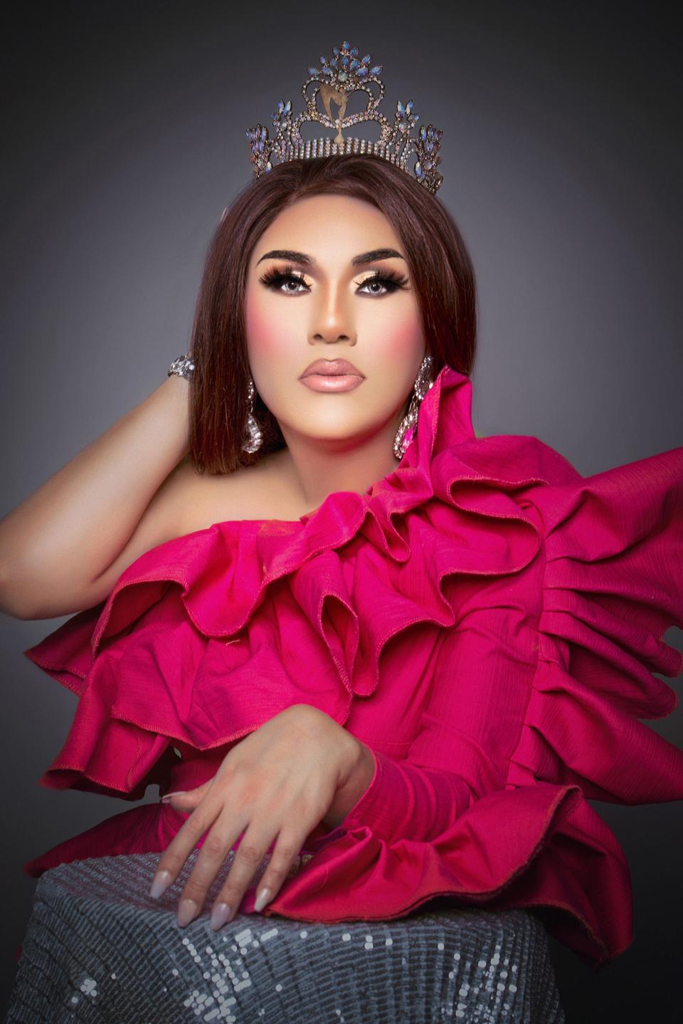 Reigning Miss Gay Arizona America Sicarya Seville will step down during the statewide Miss Gay Arizona America pageant on June 25, 2022.