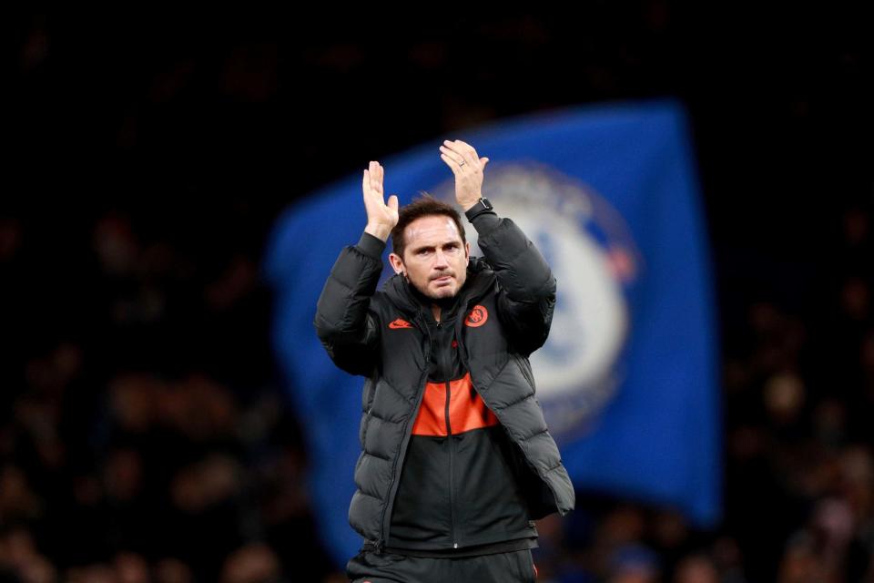 <p>In charge: Frank Lampard</p> (AP)