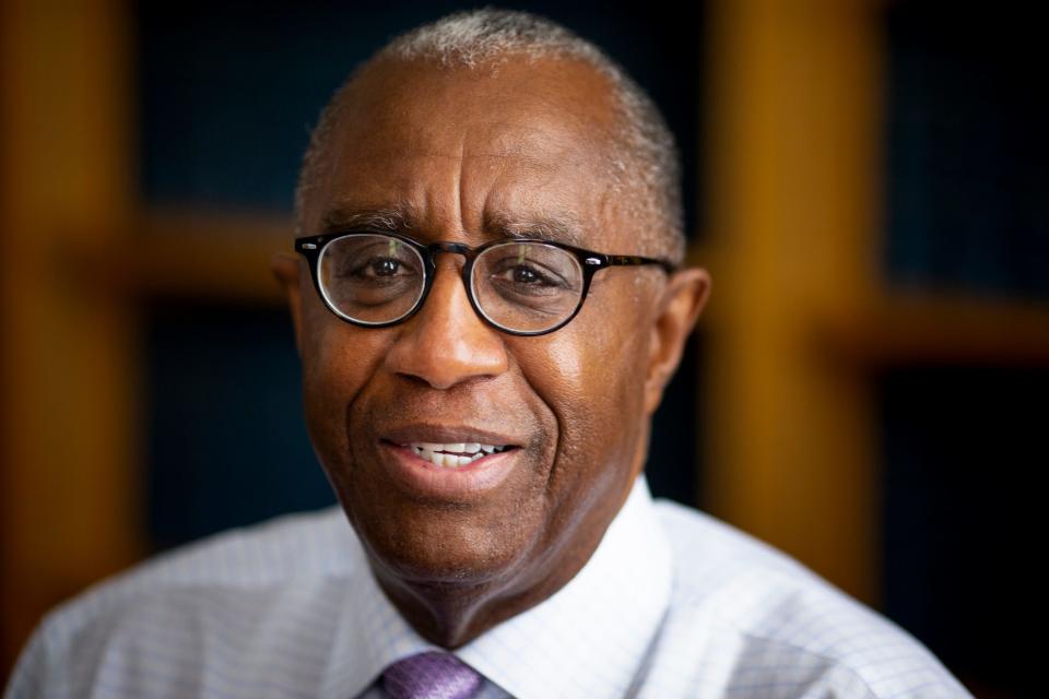 Charlie Winburn poses for a portrait in his office in the Todd B. Portune Center for County Government in downtown Cincinnati.