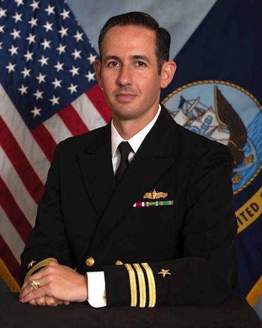 United States Navy Cmdr. Douglas A. Robb, of West Lafayette High School, was honored by a concurrent resolution of the Indiana Senate and House upon his assumption of command over the guided missile destroyer USS Spruance.