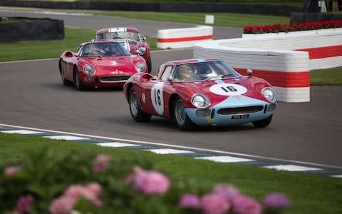 PHOTO:JEFF GILBERT Goodwwod Revival 2017, Chichester, Hampshire, UK 09.09.2017 Picture shows Ferraris battle it out for the Goodwood Trophy. Commission May0078732 Assigned. DT Motoring - Credit: Jeff Gilbert