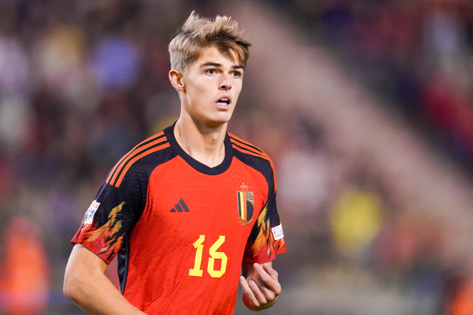 BRUSSELS, BELGIUM - SEPTEMBER 22: Charles De Ketelaere of Belgium looks on during the UEFA Nations League A Group 4 match between the Belgium and Wales at the Stade Roi Baudouin on September 22, 2022 in Brussels, Belgium (Photo by Joris Verwijst/Orange Pictures/BSR Agency/Getty Images)