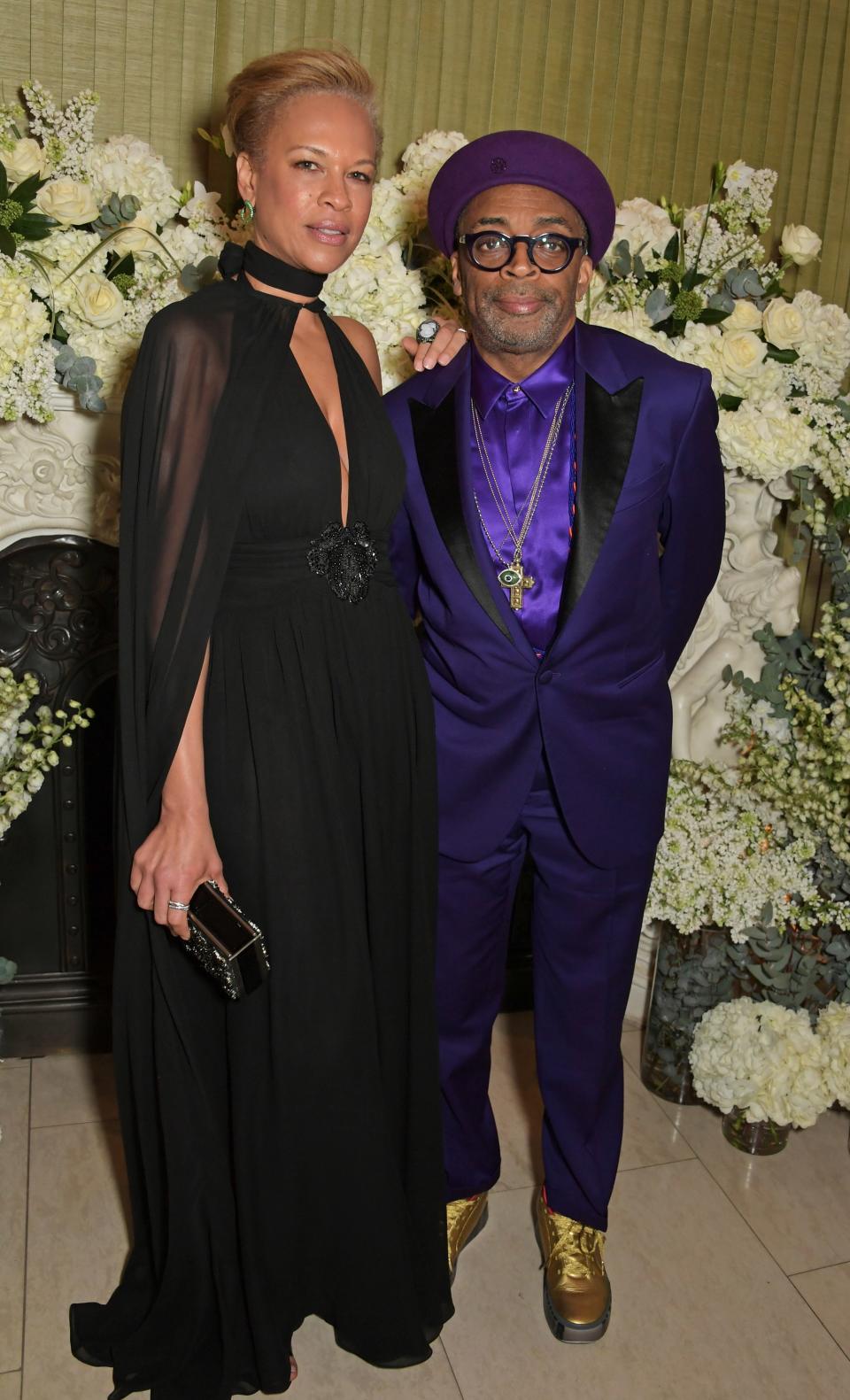 Tonya Lewis Lee and Spike Lee attend the British Vogue and Tiffany & Co. Celebrate Fashion and Film Party at Annabel’s