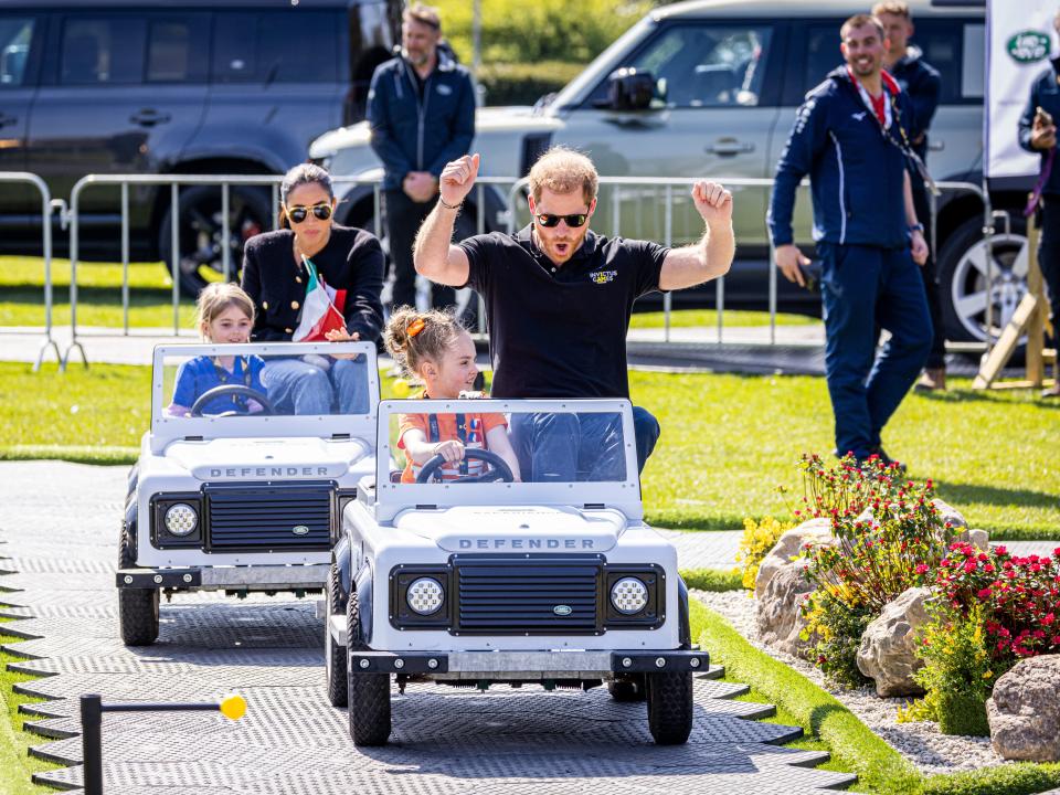 Meghan Markle and Prince Harry in the Netherlands in April.