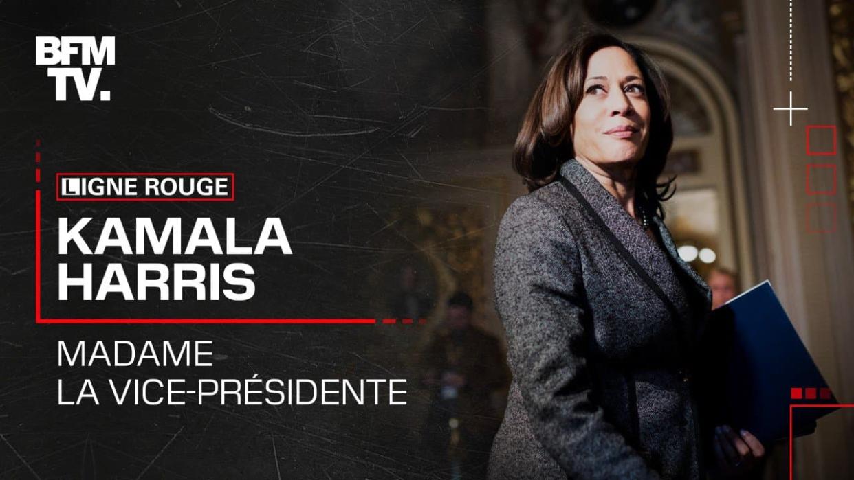 Kamala Harris sera investie ce mercredi 20 janvier à la vice-présidence des États-Unis. - BFMTV