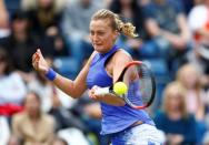 Tennis - WTA Premier - Aegon Classic - Edgbaston Priory Club, Birmingham, Britain - June 25, 2017 Czech Republic's Petra Kvitova in action during the final against Australia's Ashleigh Barty Action Images via Reuters/Peter Cziborra