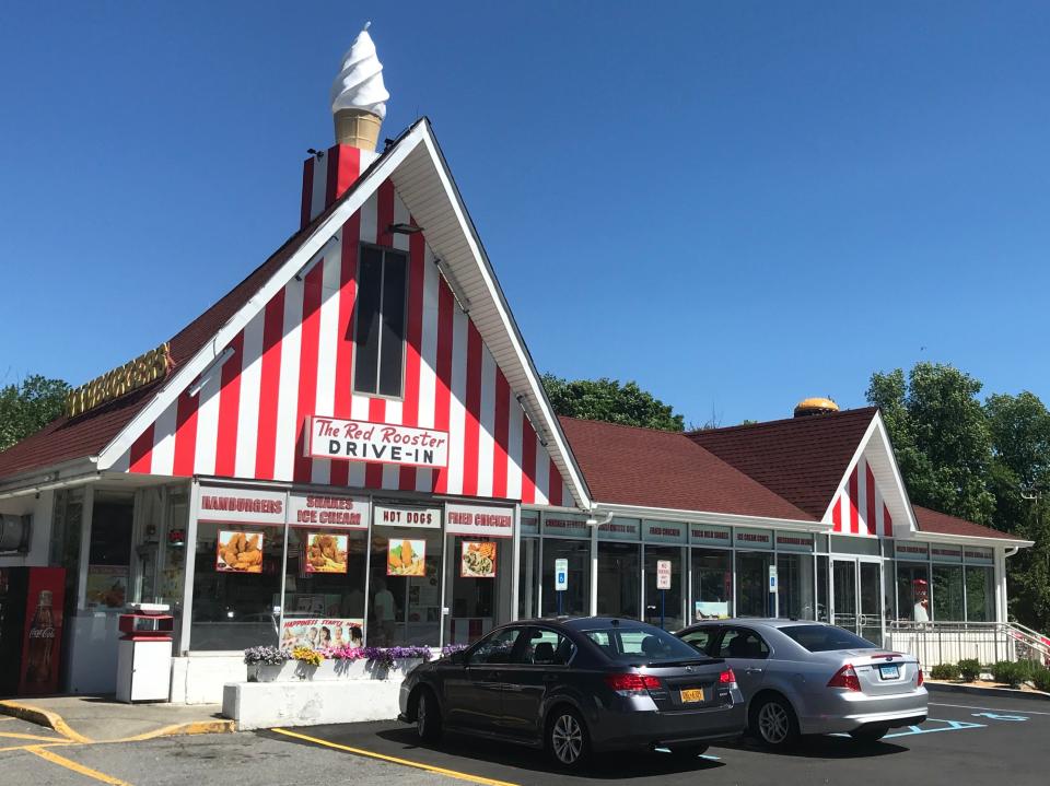 The iconic Red Rooster in Brewster is known for its ice cream.