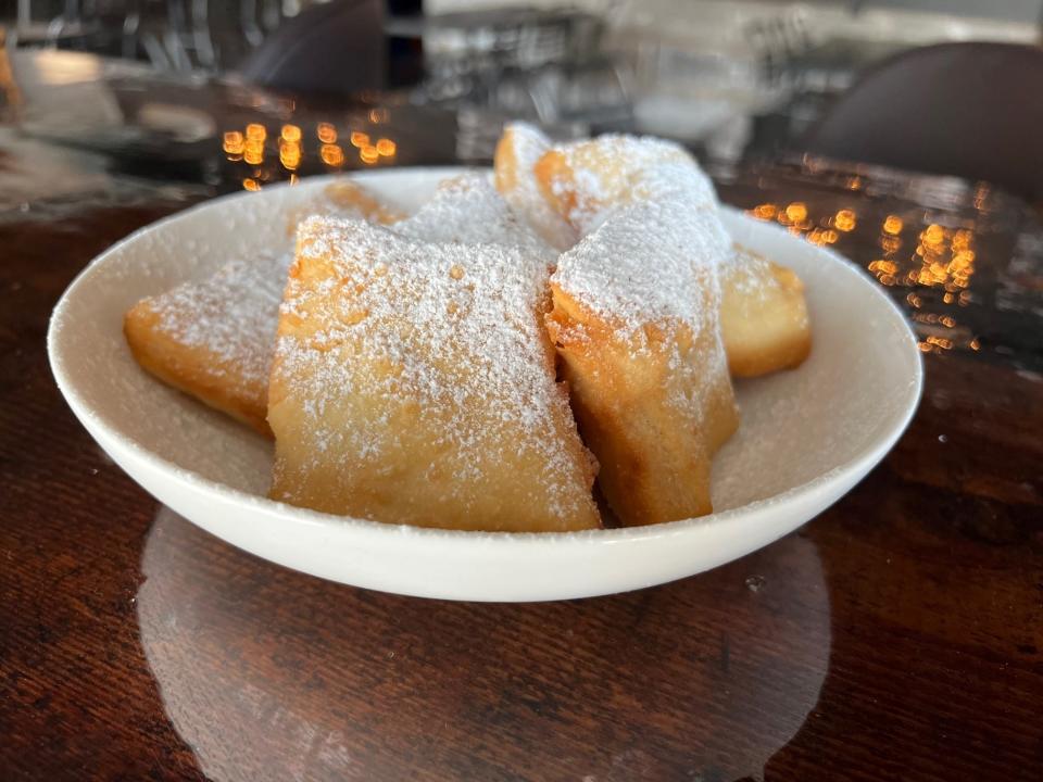 Beignets at the Continental, now open in the East Village, Des Moines.