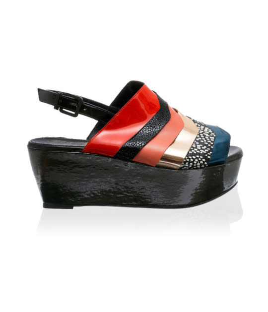 <p>Fanny platform sandals, $650, <a href="http://www.robertclergerie.com/en/shop/women-en/fanny-en/" rel="nofollow noopener" target="_blank" data-ylk="slk:Robert Clergerie;elm:context_link;itc:0;sec:content-canvas" class="link ">Robert Clergerie</a><br></p>