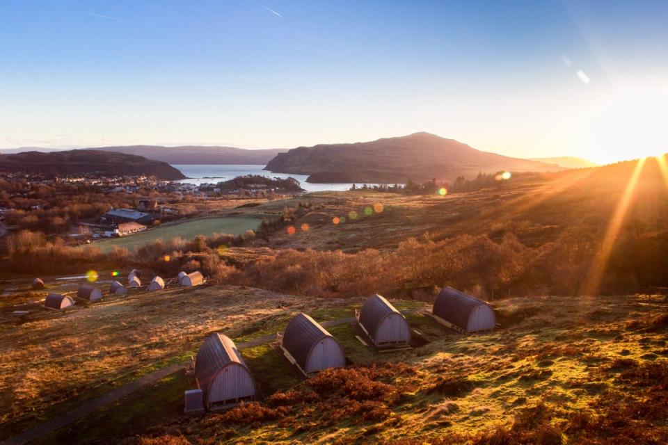 The Bracken Hide cabins benefit from stellar views of Loch Portree (The Bracken Hide)