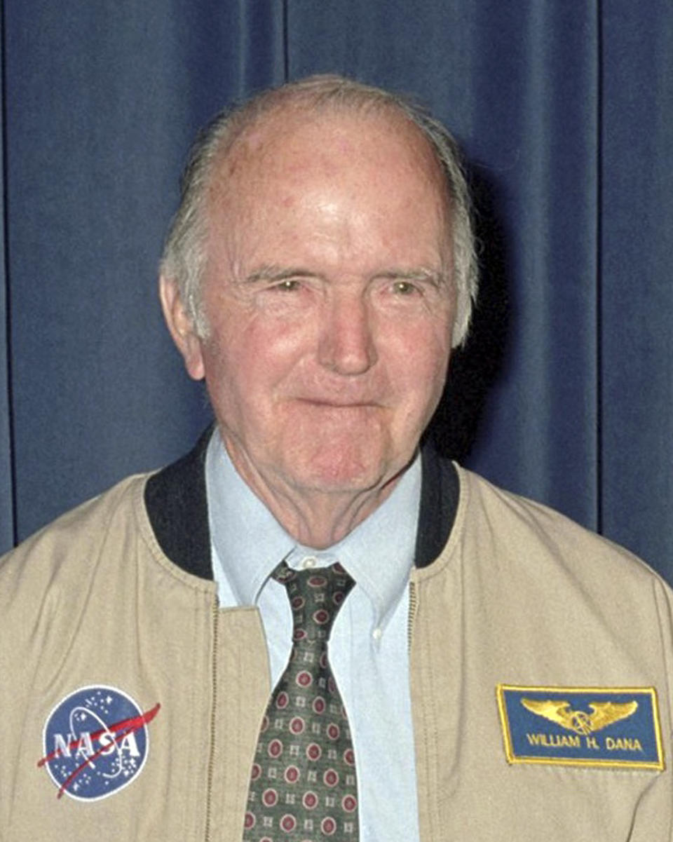 This image provided by NASA shows research pilot and aeronautical engineer, William Harvey Dana. Dana, the famed research test pilot who flew the X-15 rocket plane and other pioneering aircraft, died Tuesday, May 6, 2014. He was 83. (AP photo/NASA)