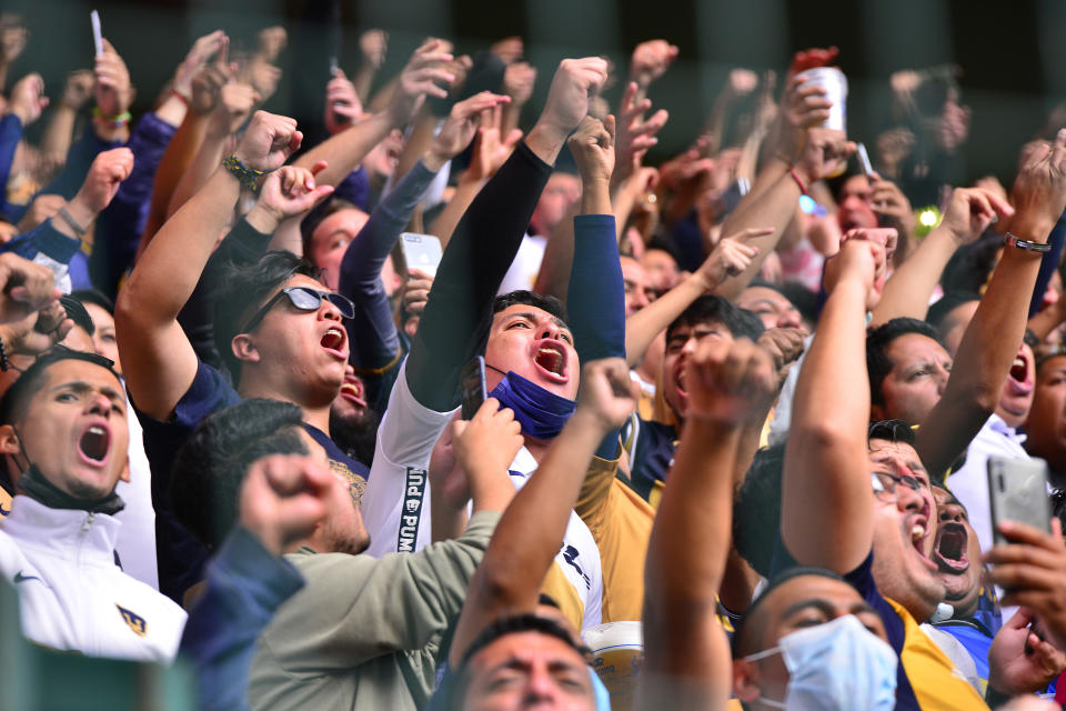 Los Pumas de la UNAM jugarán ante Cruz Azul en las semifinales de la Liga de Campeones de la Concacaf 2022 (Foto: Jaime Lopez/Getty Images)