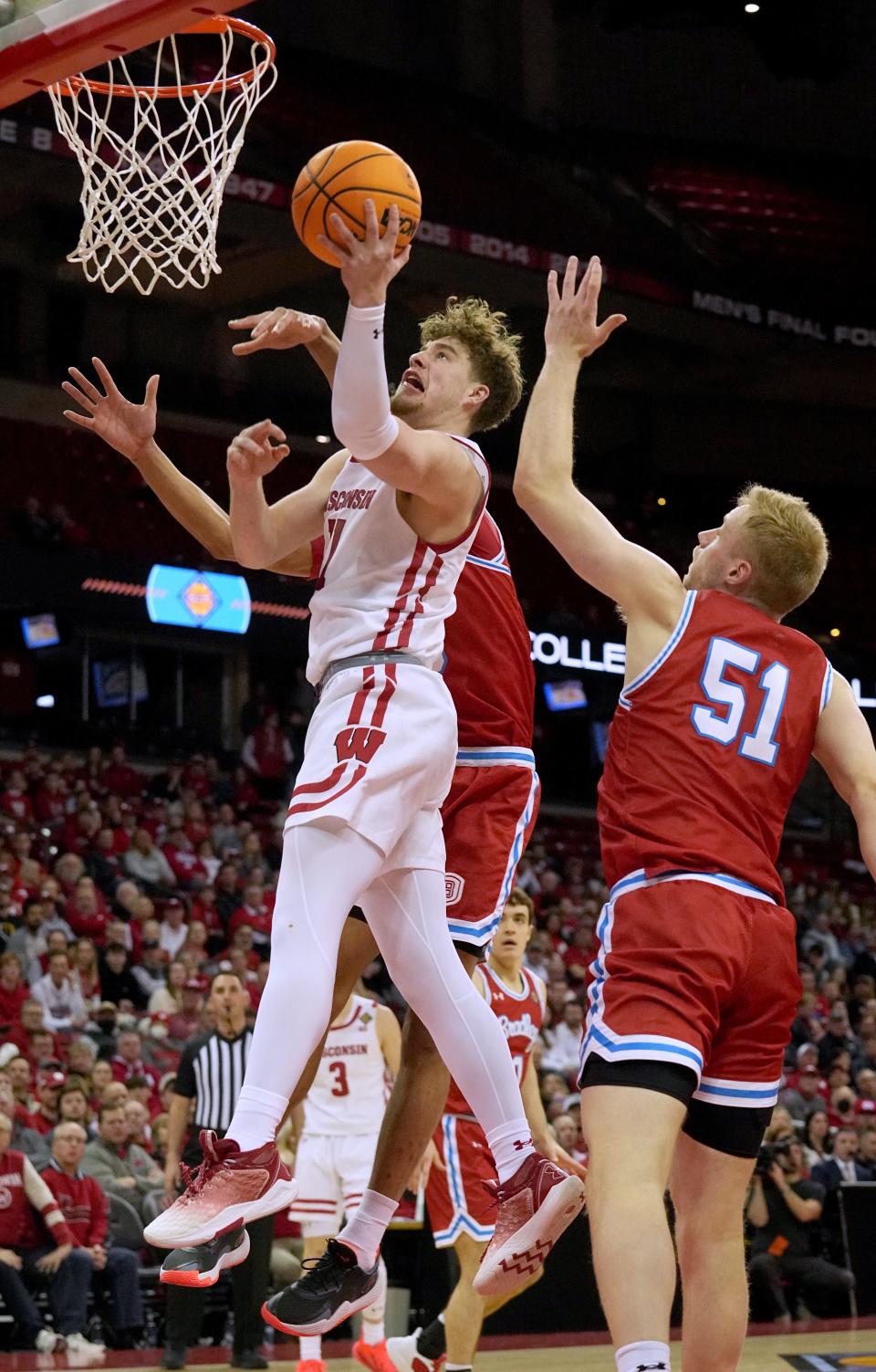 Max Klesmit is playing his best basketball as Wisconsin heads into the semifinals of the NIT on Tuesday against North Texas.