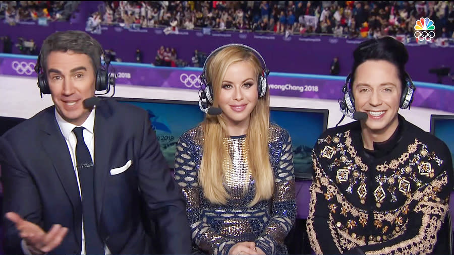 Tara Lipinski and Johnny Weir