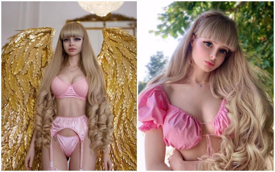 安潔莉卡有超完美身材和臉蛋，讓人羨慕。（翻攝自russian_barbie IG）