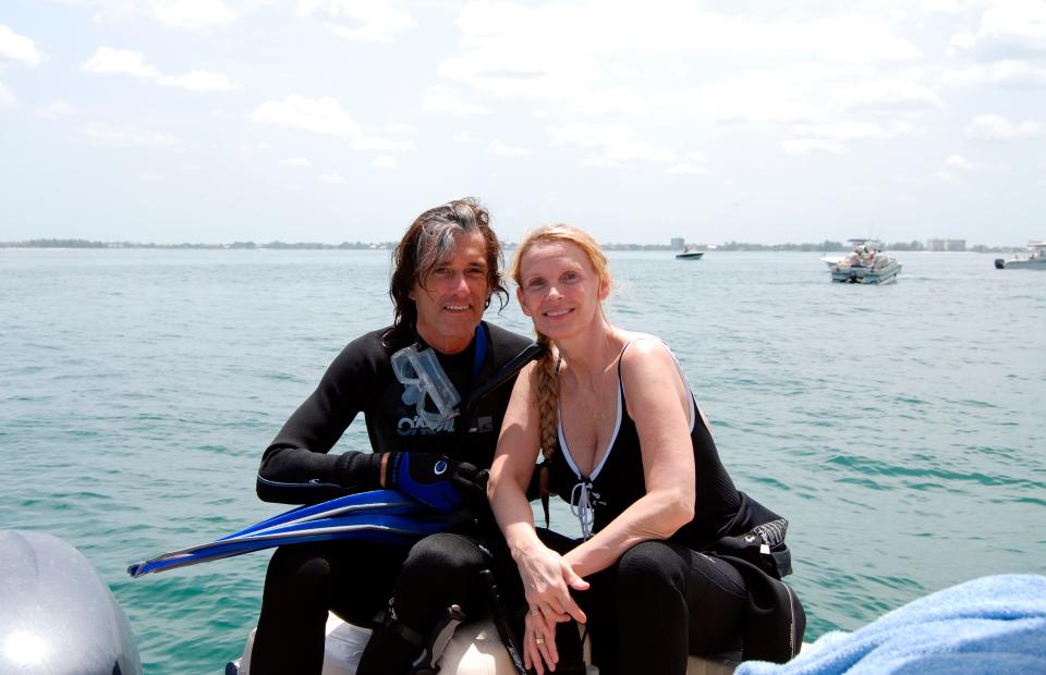 Aerosmith guitarist Joe Perry and his wife, Billie, participated in a Sarasota area reef clean-up on July 11, 2009. The couple has a beachfront condo on Longboat Key.