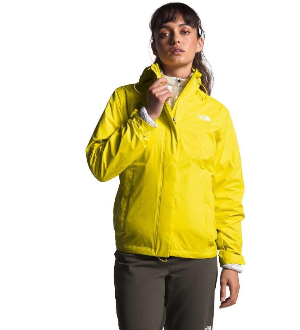 Women’s Venture 2 Jacket in Yellow. Image via The North Face.