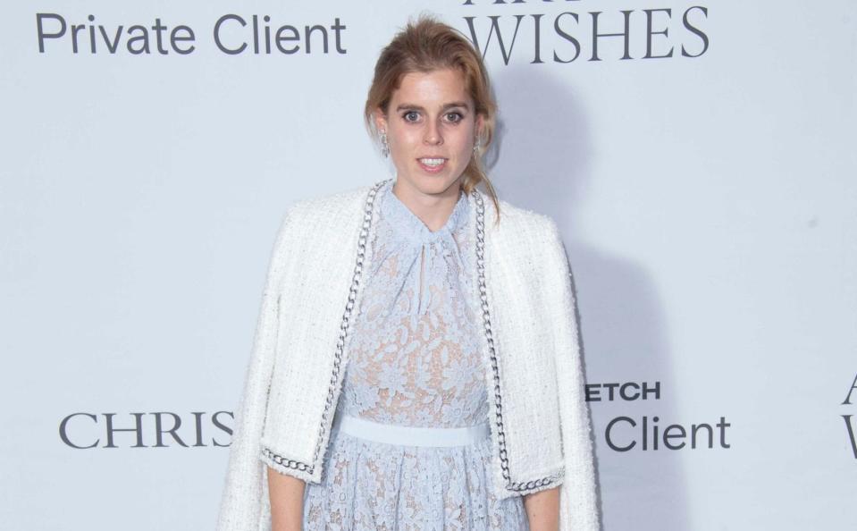 Princess Beatrice of York attends the Art of Wishes Gala 2023 at Raffles on October 09, 2023 in London, England